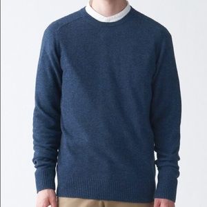 Muji Men’s - Yak Blend Wool Crew Neck Sweater